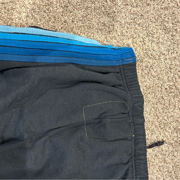 Aviator Nation 5 Stripe Charcoal Grey Blue Sweatpants. Elastic. Made in USA. Lg - Picture 10 of 16